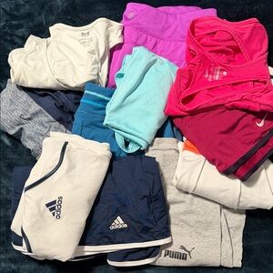 Adidas Nike and Puma Tennis/Athletic Apparel Bundle